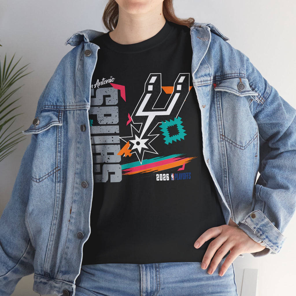 Spurs 2026 Playoff Unisex Heavy Cotton Tee