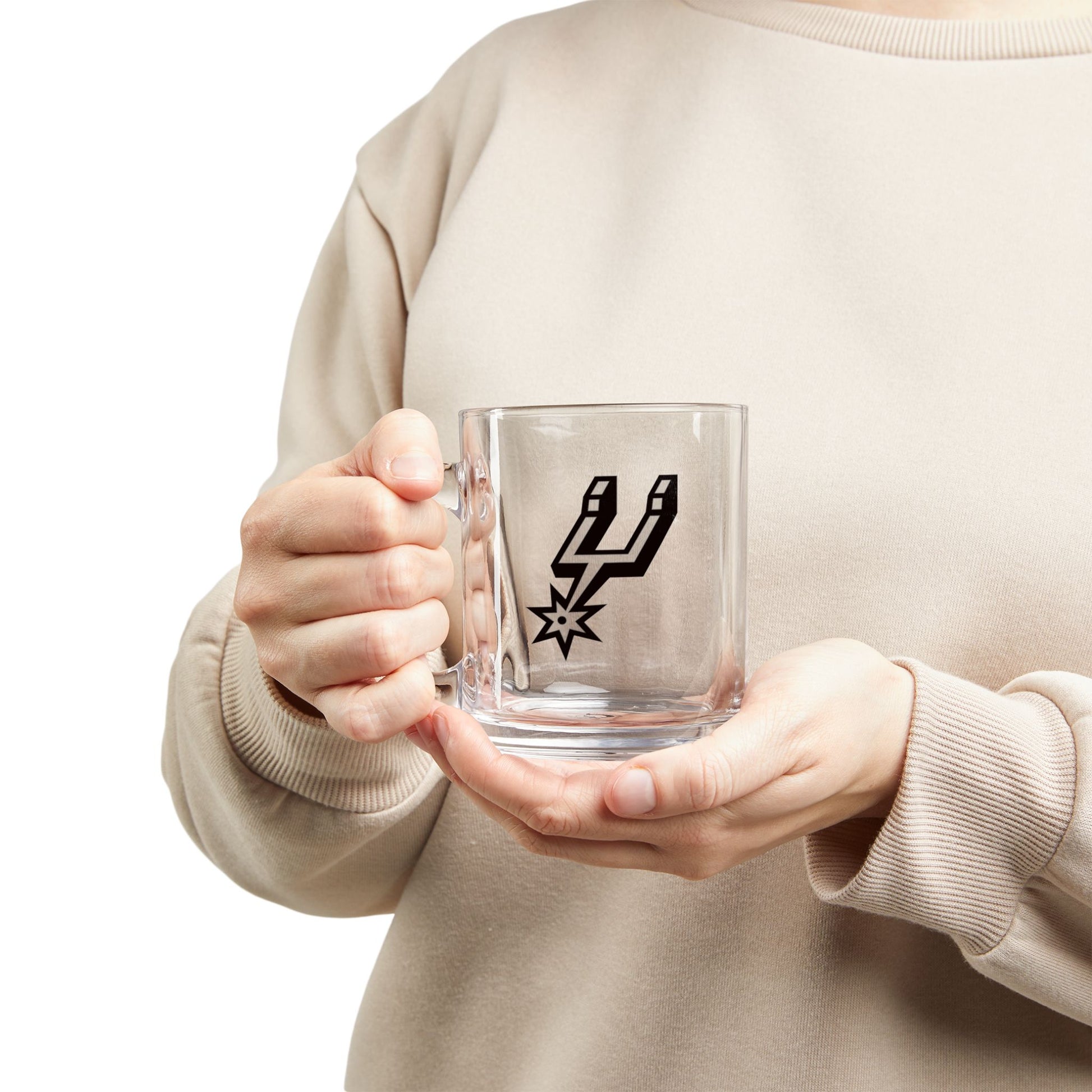 Spurs Glass Mug, 10oz