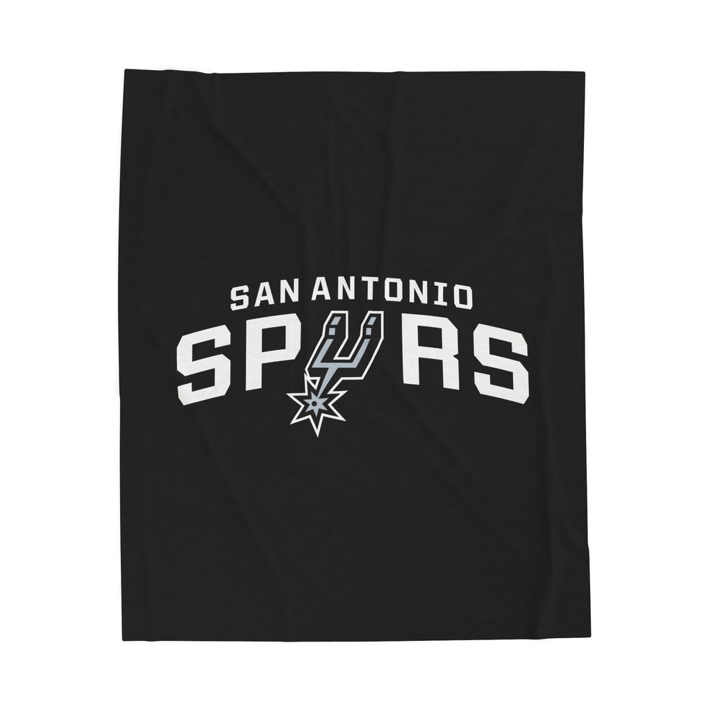 Spurs Velveteen Plush Blanket