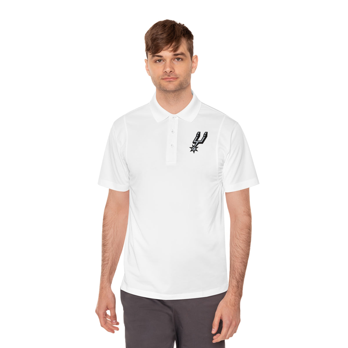 Spurs Men's Sport Polo Shirt (Embroidery)