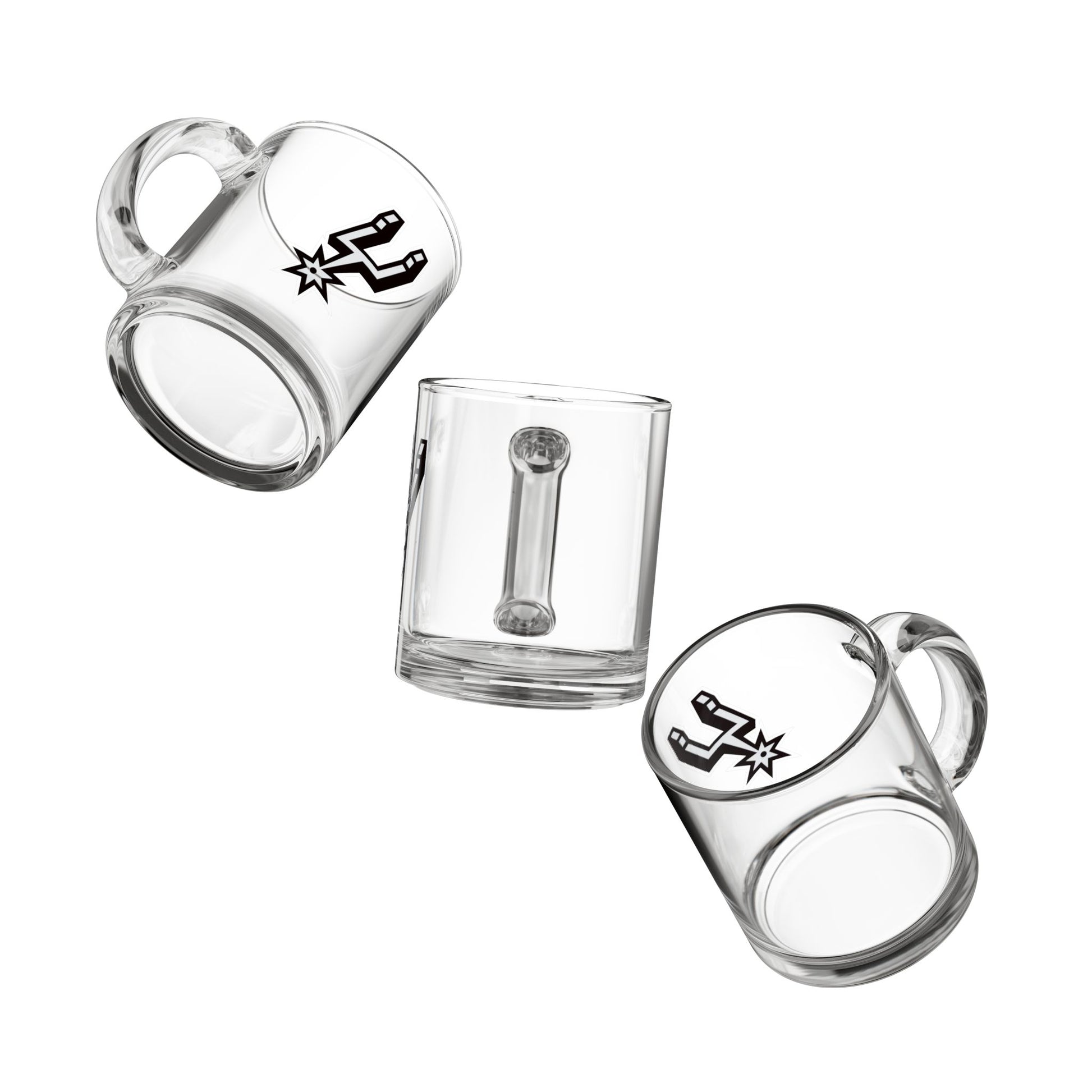 Spurs Glass Mug, 10oz